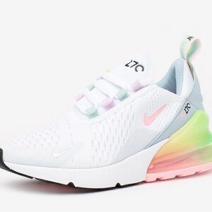 Nike Air 270 SE Kids Sneakers Youth 5.5/Women 7 White Rainbow Pastel DD4459-100